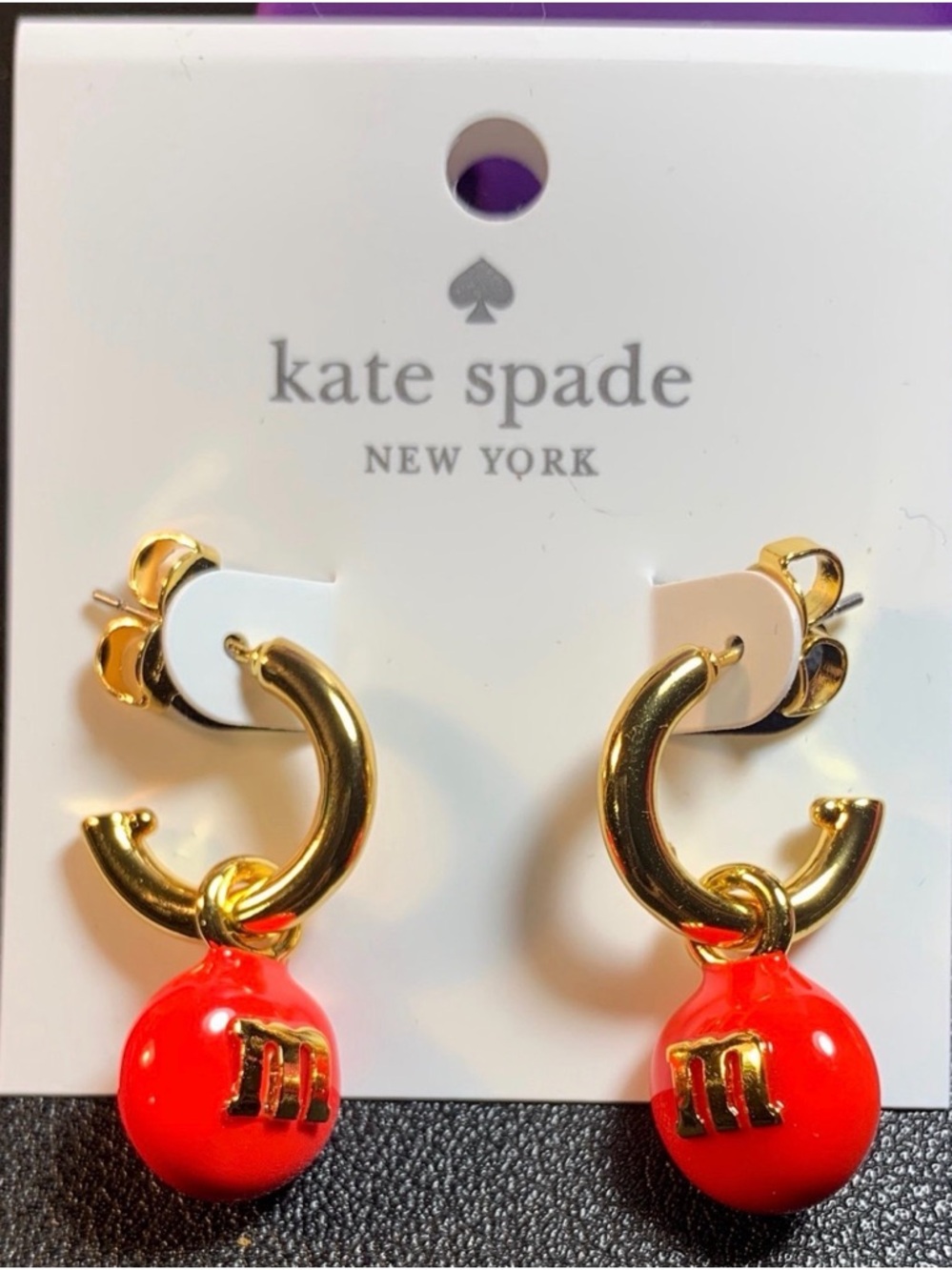 Kate Spade x M&M's Charm Huggies (33) - Picture 2 of 3